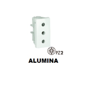 Efapel - 45425Sal Italian outlet 16A w/Obtur 1 Mód Alumina - 5603011612580