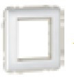Efapel - 50881TBM Universal Central Rim Q45 White Mate - 5603011630188