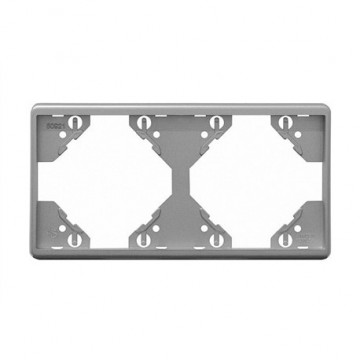 Efapel - 50921TPR Miroir double horizontal Silver - 5603011042363