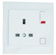 EFAPEL - 90184CGE TOMADA INGLESA C/INTERRUPTOR GELO - 5603011575496