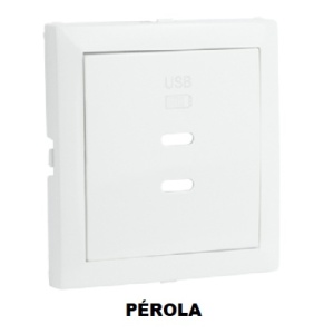 EFAPEL - 90675TPE CENTRO CARREGADOR DUPLO USB TIPO C PÉROLA - 5603011647575