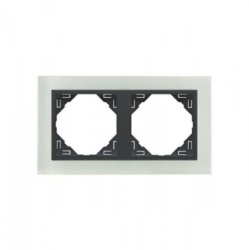EFAPEL - 90920TCS DOUBLE MIRROR CRYSTAL/GRIS - 5603011554040