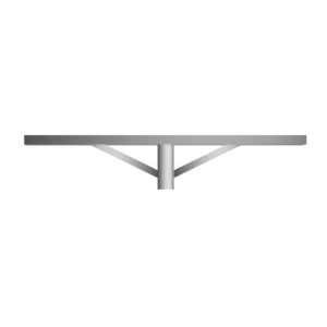 ESL279 - 100114400007 - Plateau avec 1250 mm pour la colonne conique 60 mm galvanisé