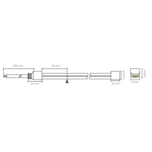 ESL6615WH - 100100700095 - Neon Pro 24V 11.52W / M 6000K IP67 vertical