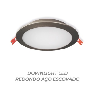 ESL8122CW - 100100200059 - RUNDES LED-DOWNLIGHT 24W 4000K STAHL