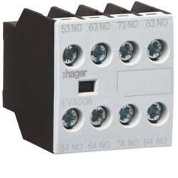 EVA006 - Contact Aux. FRONT LINK 4NA HAGER EAN: 3250612232048
