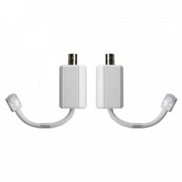 Extensor EOC Branded - Ethernet by Coaxial Cable - Passive | EPOE Specific - Emitter and receiver indistinctly - allows to transmit 1 IP channel - maximum distance 400 m