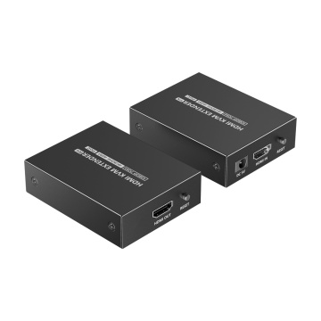 Extensor KVM de sinal HDMI - Alcance 40 m - Resolução 4K - Permite ligações 1:1 - POC - Cabo de alimentação eléctrica