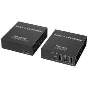 Extensor USB 3.0 LAN - 1 entrada USB - 4 saídas USB - Comprimento máximo da conexão 50m - Plug and Play