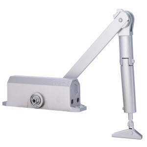 Fermeture de la porte du bras articulé - Ensemble de surface et installation réversible - ouverture de force réduite - Port entre 25 ~ 85 kg et 850 ~ 1100 mm - Vitesse réglable - APT pour tous les types de ports