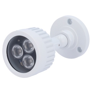 Foco infravermelho de alcance 50m - Iluminação por LEDs - 60° de abertura - 3 leds Ø10 - Inclui célula de foto-controlo - 100 x 95 x 90 mm