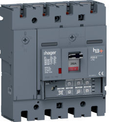 HET251JR - Disjuntor P250 LSI 4P-4D 250A 70kA HAGER EAN:3250613176372