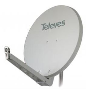 High Quality Offset Parabolic Antenna QSD 85 Aluminum G 39.5dBi White
