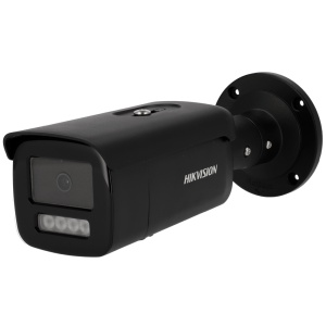 Hikvision – IP-Bullet-Kamera aus der PRO-Reihe – 4 Megapixel Auflösung (2688 x 1520) – 2,8 mm Objektiv | PoE IEEE802.3af – IR-Reichweite 80 m | Bewegungserkennung 2.0 - AcuSense | Gesichtserkennung