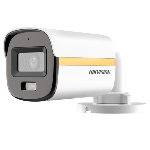 Hikvision câmara Bullet 4en1 Gama PRO - Resolução 2 Mpx (1920x1080) - Lente 2.8 mm - Luz branca alcance 20 m - ColorVu: imagem a cores 24 horas - À prova de água IP67 | Microfone embutido