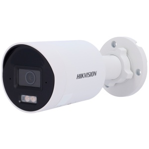 Hikvision - Câmara Bullet IP da gama PRO - Resolução 8 Megapixel (3840x2160) - Lente 2.8 mm | Microfone de matriz dupla integrado - Alcance da luz híbrida 40 m | MicroSD | PoE - AcuSense | Deteção de movimento 2.0 | IP67
