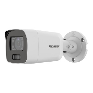 Hikvision cámara Bullet IP gama VALUE - Resolución 8 MPx (3840x2160) - Lente 2.8 mm | Audio - PoE | Alarmas | ColorVu - Luz blanca 40 m | Detección de movimiento 2.0 - Micrófono | Reconocimiento facial | IP67
