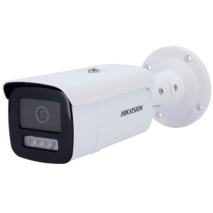 Hikvision - Cámara IP Bullet Gama PRO - Resolución de 8 megapíxeles (3840x2160) - Lente de 4 mm | PoE | Tecnología DarkFighter - Alcance IR de 80 m | Detección de movimiento 2.0 - AcuSense | Reconocimiento facial