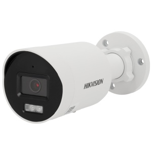 Hikvision - Cámara IP Bullet Serie PRO - Resolución de 4 megapíxeles | Tecnología DarkFighter - Lente de 2,8 mm | Micrófono integrado | PoE - Alcance IR de 40 m | Detección de movimiento 2.0 - AcuSense | Reconocimiento facial | Tarjeta MicroSD