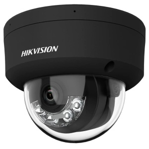 Hikvision - Dome IP Camera Pro - Résolution 4 MPX | Poe | Alarmes | ColorVu - 2,8 mm: Microphone intégré: Audio - lumière hybride 30 m | Détection de mouvement 2.0 - ACUSENSE | Reconnaissance faciale | IP67 | IK10