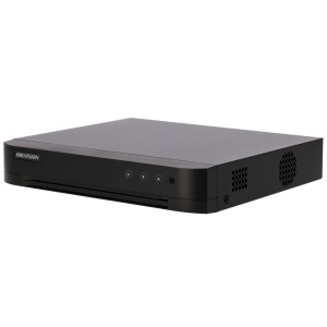 Hikvision DVR 5n1 - 16 CH HDTVI / HDCVI / AHD / CVBS - Até 18 canais IP - Resolução máxima de entrada 1080p Lite - Deteção de movimento 2.0 em todos os canais - Suporta 1 disco rígido até 10 TB | Áudio