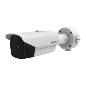 Hikvision Gama PRO IP-Wärmebildkamera – Wärmesensor 384 x 288 VOx | 15-mm-Objektiv – Wärmeempfindlichkeit ≤ 35 mK – Vorbeugende Branderkennung und -alarm – Wettermessrate -20~150 °C / ± 8 °C – IP67 | IK10 | Korrosionsschutz