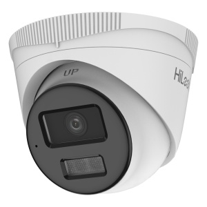 HiLook câmara Turret IP - Resolução 4 Megapixel (2560x1440) - Lente 4 mm - Microfone integrado - Luz híbrida alcance 30 m | PoE | IP67 - Deteção de movimento 2.0 (apenas para humanos)