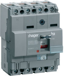 HNA161H - Disjuntor x160 TM 4P-4D 160A 40kA HAGER EAN:3250613131005