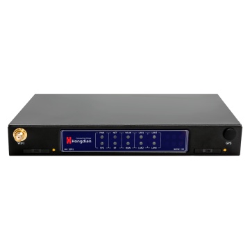 Hongdian Router Industrial 4G LTE Cat 4 - Conectividade Wi-Fi 802.11b/g/n até 300 Mbps. - 5 portas Ethernet 10/100 Mbps configuráveis. - Suporte avançado para VPN: IPSec, OpenVPN e outros. - Interfaces seriais RS-232 e RS-485 integradas. - Caixa metálica