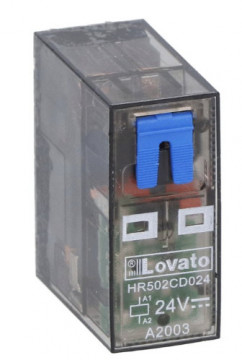 HR502CD024 Mini-ELEKTROMECHANISCHES RELAIS HR50 24 VDC, 8 A, 2 Wechsler