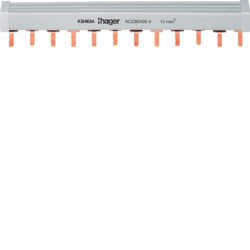 KB480B - Peine de ligero. 4P 80A (pont.) 16mm² 57M HAGER Ean:3250613720179