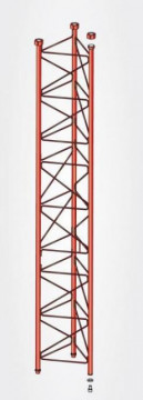 Lanço Intermédio Torre 450 Zinco+Vermelho 3m
