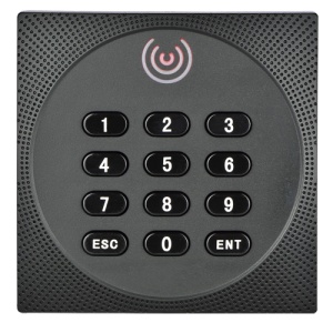 Lector de acceso - Acceso poner tarjeta EM e Alfiler - Indicador LED e acústico - Wiegand 26/34 - Compatible con controladores Zkteco - Adaptar a exterior IP64