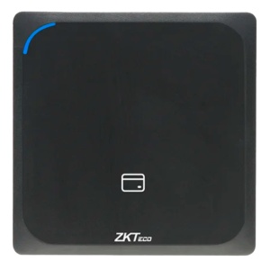 Leitor de acesso - Acesso por cartão EM e MF DESFire - Indicador LED e acústico - Wiegand 34/66 | RS485 - Compatível com controladoras ZKTeco - Apto para exterior IP65