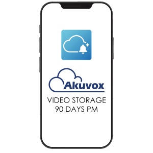 Licença Akuvox Cloud - Para projetos do Condomínio - Licença para gravação de vídeo - Até 90 dias de armazenamento - Para dispositivos públicos do PM - Compatível com a APP Akuvox SmartPlus