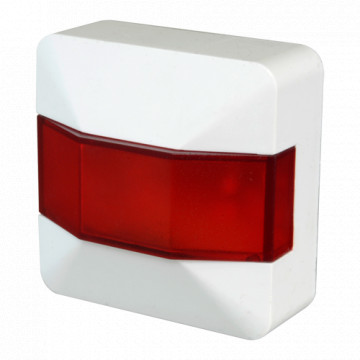 Maxfire - Action Indicator Light, with Red LED - Special Fire - White ABS Plastic - Reduced Dimensions