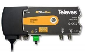 Mini-nó Óptico Fibra 1550nm "SC/APC" con C.Devolver 1610nm (1 Fibra) con Amplificador 105...1220MHz Compatible DOCSIS 3.1. Tecnología OLC (Alimento lugar)