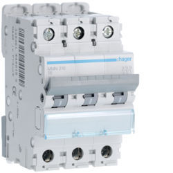 MMN316 - Disjuntor magnético 3P 16A 20kA 3M HAGER EAN:3250614440199