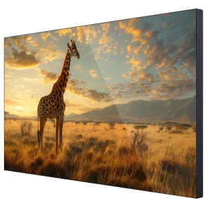 Monitor videowall 65" - Resolução 4K - Brilho 500 nit - Moldura 3,5 mm (A-A) - Funcionamento 24/7 - Orientação horizontal