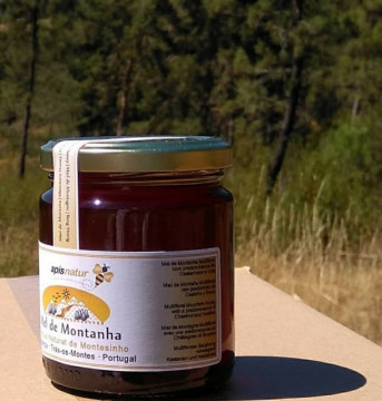 Mountain Honey Bottle 300g Parc naturel de Montesinho Castanheiro (prédominance) et Urze