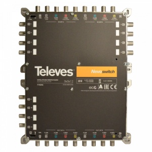 Multiswitch 9x9x12 "F" terminal/waterfall, quad compatible