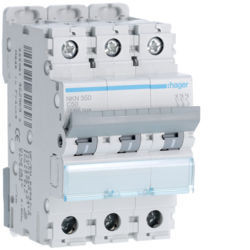NKN350 - Disjuntor 3P 50A C 10/15kA 3M HAGER EAN:3250614629693