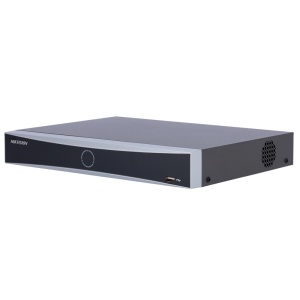 NVR Hikvision Recorder 4 GAMA CH IP POE PRO - 4 CH POE IEEE 802.3AF / AT 50 W MAX - Résolution maximale 12MPX @ 2CH - Audio | Prend en charge 1 disque dur - 40 Mbps Bande passante | ACUSENSE - Détection de mouvement 2.0 | Reconnaissance faciale
