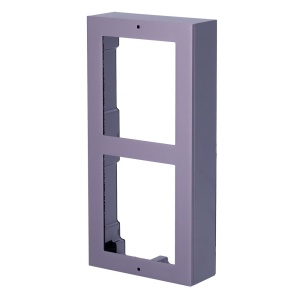 Oberflächenregistrierungsbox – Bis zu 2 Module – Speziell für Hikvision-Video-Gegensprechanlagen – Kompatibel mit Hikvision-Modulen – Gehäuse aus Aluminium – Panel aus Aluminium