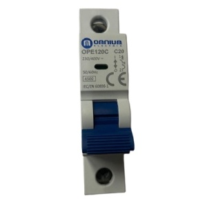 OPE120C - DISJUNTOR 20A 1 POLO 4,5KA CURVA C OMNIUM ELECTRIC