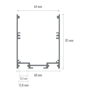 Out009 -ral - Prigoral Aluminum Profile 2mt Ral