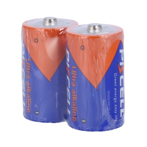 Pack 2x Pilha LR20 / D - PKCELL - Alcalina Zn-MnO2 não recarregável - Tensão 1.5V - Capacidade nominal 10200mAh - Preço por embalagem. Venda em packs de 2ud