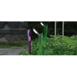 Pack flam 2xluminaria grün + 1xpainel Solar IP44