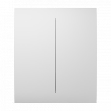 Panneau tactile pour Double Light Switch - AJ -lightcore -21g Compatible - Retail à LED - Contact Pannel Central - Couleur blanche - Ajax - LightSwitch CenterButton