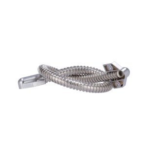 Passador de cabos para portas - Tubo flexível de 11 mm de diâmetro - Material metálico - Protege cabos de danos - Apto para todos os tipos de portas - Dimensões 430 (A) x 33 (L) x 12 (P) mm